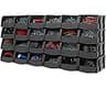 IRIS USA Extra Small Stackable Storage Bins, 24-Pack, 5.5 x 4.5 x 3 inch, |Made in USA|, Plastic Open Front Shelf Bin...