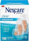 Nexcare Waterproof Clear Bandages, Covers and Protects, 360 Degree Seal Around The Pad Offers Exceptional Protection ...