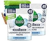 Seventh Generation Laundry Detergent Packs, Free & Clear, 90 Loads (2 pouches, 45 Ct EA)
