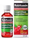 Robitussin DM Maximum Strength Cough Medicine, Raspberry, 8 fl oz