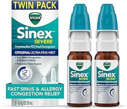 Vicks Sinex Severe Allergy & Sinus Nasal Spray, Original Ultra Fine Mist, Decongestant Relief from Nasal Congestion, ...