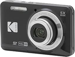 Kodak PIXPRO FZ55-BK 16MP CMOS Sensor Digital Camera 5X Optical Zoom 28mm Wide Angle 1080P Full HD Video 2.7" LCD Vlo...