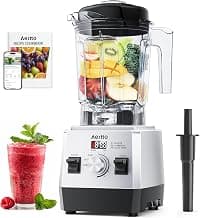 Aeitto Blenders for Kitchen with 68Oz. Large Capacity, 1800W Max Power Smoothie Blender, 3 Preset Programs & 7 Speeds...