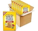 Wheat Thins Sundried Tomato & Basil Snacks, Whole Grain Wheat Crackers, Bulk Snack Crackers, 6-8.5 oz boxes