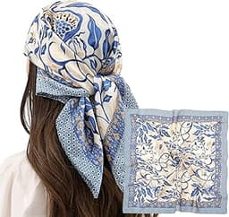 RIIQIICHY RIIQIICHY Women Head Hair Scarf Like Satin Silk Scarf Sleeping Hair Wrapping Night 27.5"