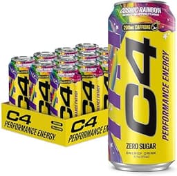 C4 Performance Energy Drink with Zero Sugar, 200mg Caffeine, 16 Fl Oz 12pk | 200mg caffeine and performance ingredien...