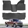 Floor Mats for Ford F250 F350 F450 F550 2008 2009 2010, Bench Seat | for Super Duty Crew Cab, Not for Front Center Co...