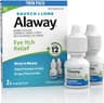 Alaway Antihistamine Eye Drops, 12-Hr Itchy Eye Relief, 0.34 oz 2-Pack