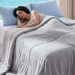 Bedsure Cooling Comforter Queen Size - Cooling Blankets for Hot Sleepers, Lightweight Comforter for Summer with Dual-...