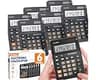 6 Pack Calculator Bulk, 12 Digit Desk Calculator with Large LCD Display & Big Buttons, Dual Power Solar & Battery, St...