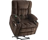 MCombo Dual Motor Power Lift Recliner Chair with Massage and Heat for Elderly People, Infinite Position, USB Ports, C...