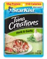 StarKist Tuna Creations Herb and Garlic Pouch (2.6 oz - 1 Pack) Wild Caught, 15g Protein Per Serving, Shelf Stable Se...