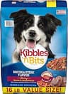 Kibbles 'n Bits Dry Dog Food, Savory Bacon & Steak Flavor for Adult Dogs 16 lb. Bag