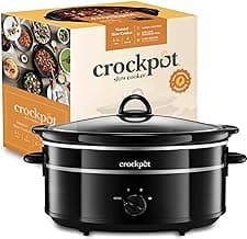 Crock-Pot Slow Cooker | Removable Easy-Clean Ceramic Bowl | 6.5 L (8+ People) | Black [SCV655B]