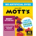 Mott's Berry Fruit Flavored Snacks, Made with Real Fruit Puree, 40 ct