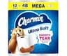 Charmin Ultra Soft Toilet Paper, 12 Mega Rolls = 24 Regular Rolls, 2-ply Bath Tissue