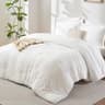 CozyLux Queen Comforter Set, 7 Pieces White Seersucker Bed in a Bag | OEKO-TEX Certified, All Season Bedding Set with...
