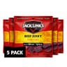 Jack Link's Teriyaki Beef Jerky Multipack - (5 Pack) 0.625 oz Bags - Ready to Eat Real Meat Protein Snacks - 7g Prote...