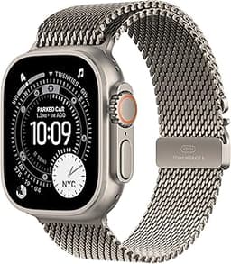 Apple Watch Ultra 3 [GPS + Cellular 49mm] Running & Multisport Smartwatch w/Rugged Titanium Case w/Natural Titanium M...