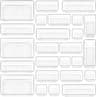 Vtopmart 25 PCS Clear Plastic Drawer Organizers Set, 4-Size Versatile Bathroom and Vanity Drawer Organizer Trays, Sto...