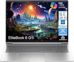 HP EliteBook 6 G1i Laptop Computer, Ultra 7 255U, 32GB DDR5, 1TB SSD | Idea for Business Daily Work, Lifetime Office ...