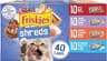 Purina Friskies Wet Cat Food Variety Pack, Shreds, 40 Pack 5.5 oz Cans | Beef, turkey and cheese, chicken and salmon,...