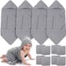 12 Pcs Baby Bath Towel Set Include 4 Hooded Baby Towels and 8 Soft Newborn Towels Absorbent Coral Fleece Toddler Bath...