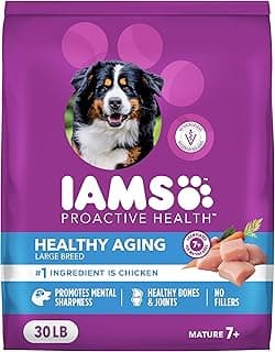 IAMS Proactive Health Dry Dog Food, Large Breed Mature Premium Adult Dog Food for Large Breeds, with Chicken, 30 lb. Bag