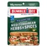 Bumble Bee Mediterranean Herbs & Spices Tuna Pouch, 2.5 oz | Wild Caught Seasoned Tuna, Ready to Eat, 14g Protein per...