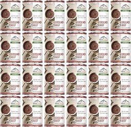 MOUNTAIN ESSENTIALS Ground Beef 14 Oz Fully Cooked Ready to Eat Hamburger Meat Emergency Survival Bulk Food Storage C...