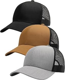 FURTALK Mens Trucker Hat Structured Mesh Baseball Cap Adjustable Classic