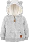 Simple Joys by Carter's Baby Hooded Sweater Jacket with Sherpa Lining