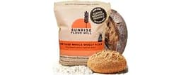 Sunrise Flour Mill Organic Heritage Whole Wheat Flour - 2 lbs | Easier to Digest with Less Bloating | No Bleaching or...