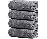 Tens Towels Pack of 4 Extra Large Bath Towels 30 x 60 Inches, 100% Cotton, Larger & Lighter Weight, Quicker to Dry, S...