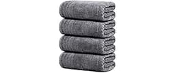 Tens Towels Pack of 4 Extra Large Bath Towels 30 x 60 Inches, 100% Cotton, Larger & Lighter Weight, Quicker to Dry, S...