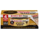 Bumble Bee Prime Solid White Albacore Tuna in Water, 5 oz Easy Open Cans (Pack of 4) - Premium Wild Caught Tuna - 32g...
