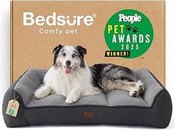 Bedsure SupportMax™ XL Orthopedic Dog Beds Large Sized Dog - Extra Thick Supportive Dogs Couch with Waterproof Washab...