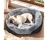 Bedsure Washable Dog Bed Medium Size Dog - Rectangle Fluffy Plush Big Pet Bed, Corduroy Fleece and Nonskid Bottom,30x...