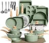 MAISON ARTS 30 Piece Pots and Pans Set, Kitchen Cookware Sets Non Stick