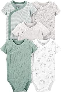 Simple Joys by Carter's Unisex Baby 5-pack Side Snap Short-sleeve Bodysuit