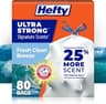 Hefty Ultra Strong Signature Scents 13G Trash Bags, Fresh Clean, 80ct