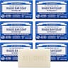 Dr. Bronner's Castile Bar Soap for Men & Women, Peppermint, 5 oz, 6-Pack