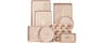HONGBAKE 9-Piece Baking Pans Set Nonstick, Stackable Non Toxic Bakeware Sets with Diamond Texture, Oven Pan Set for C...