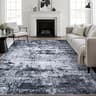 5x7 Area Rug Living Room Rug: Washable Modern Abstract Soft Thin Rug Indoor Floor No Slip Stain Resistant Carpet for ...