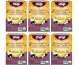 Yogi Blackberry Apple Cider Digestive Awakening Tea, 16 Tea Bags (6 Pack) | Organic Blend with Ginger Root, Licorice ...