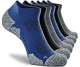 CWVLC Unisex Cushioned Compression Athletic Ankle Socks Multipack