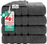 American Soft Linen Luxury 4 Piece Bath Towel Set, 600 GSM 100% Cotton Turkish Bath Towels for Bathroom, 27x54 in Lar...