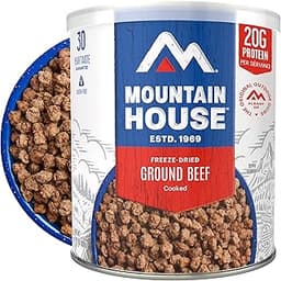 Mountain House Ground Beef #10 Can | Freeze Dried Survival & Emergency Food | Gluten-Free | 22 Servings
