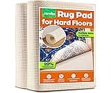 Jorvila Non-Slip Rug Pad Gripper 8x10 Feet, Anti Skid Mat for Under Area Rugs, Keeps Rugs in Position and Safe, Thick...