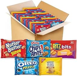 OREO Mini Cookies, Mini CHIPS AHOY! Cookies, RITZ Bits Cheese Crackers, Nutter Butter Bites & Wheat Thins Crackers, N...